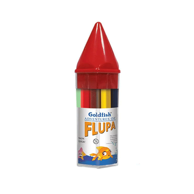 GOLDFISH FLUPA COLOUR PENCIL HEXGON H/SIZE 12`S
